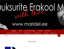 Tablet Screenshot of maridel.ee